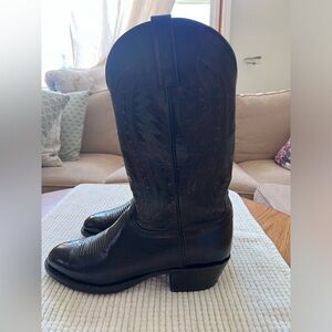 Lucchese 2000 T3012.R4 Black Cherry Leather Men’s Cowboy Western Boots Size 8.5E